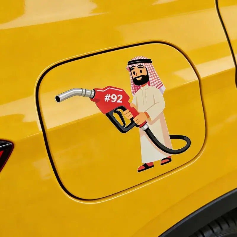 【MO】Oil Tank Sticker Sticky Wallpaper Oil Cap Sticker For Tractor Trailer Mirror Truck Window Motorcycle Vehicle 1/5PCS