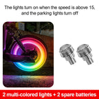 1PC Car Motorcycle Bicycle Tire Valve Caps Light LED Neon Flash Lamp Waterproof Tyre Universal Wheel Lights Car Accessorie