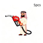 【MO】Oil Tank Sticker Sticky Wallpaper Oil Cap Sticker For Tractor Trailer Mirror Truck Window Motorcycle Vehicle 1/5PCS