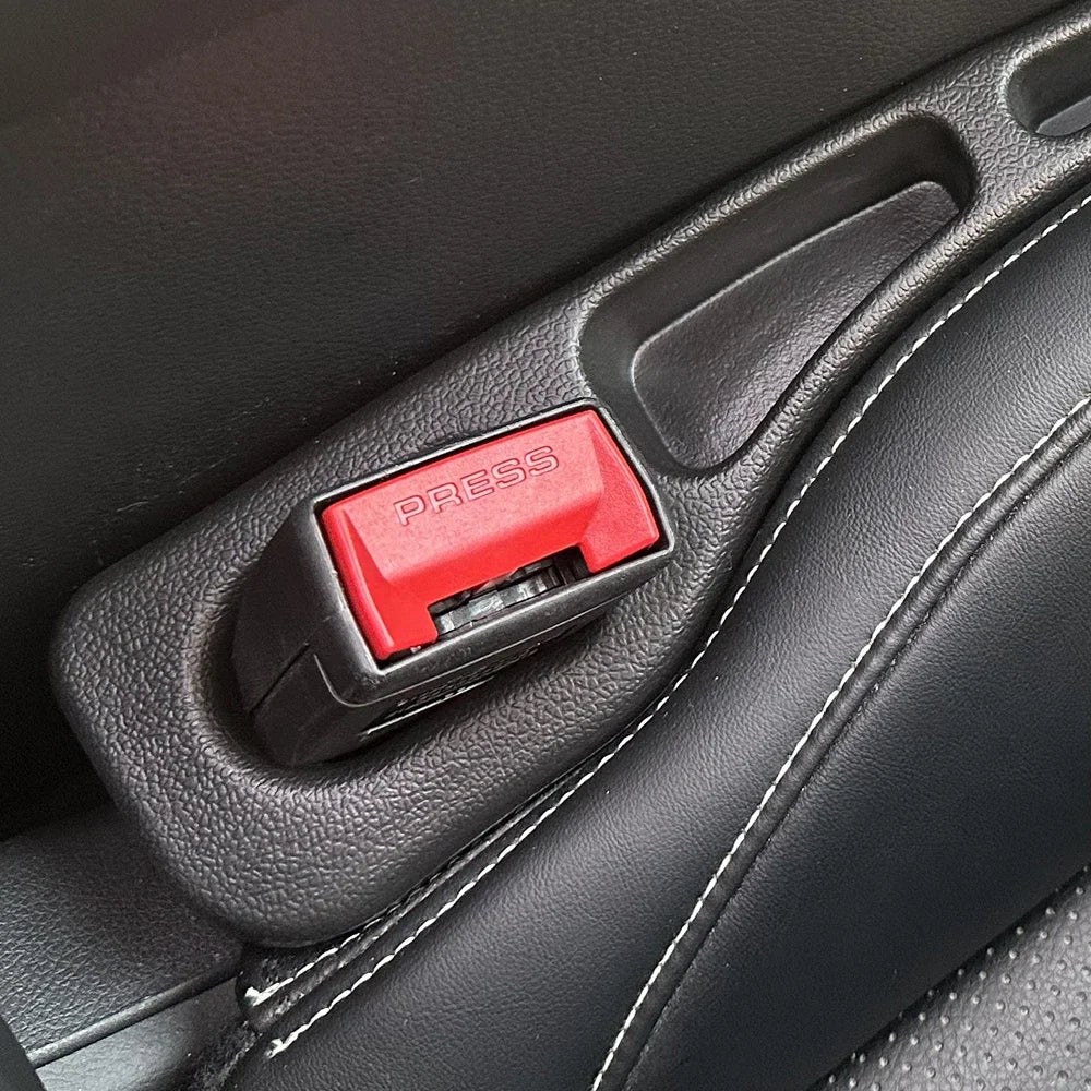 2PCS Car Seat Gap Filler Seat Crevice Storage Box Bag Between Seats Console Organizer Decoration Interior Auto Accessories